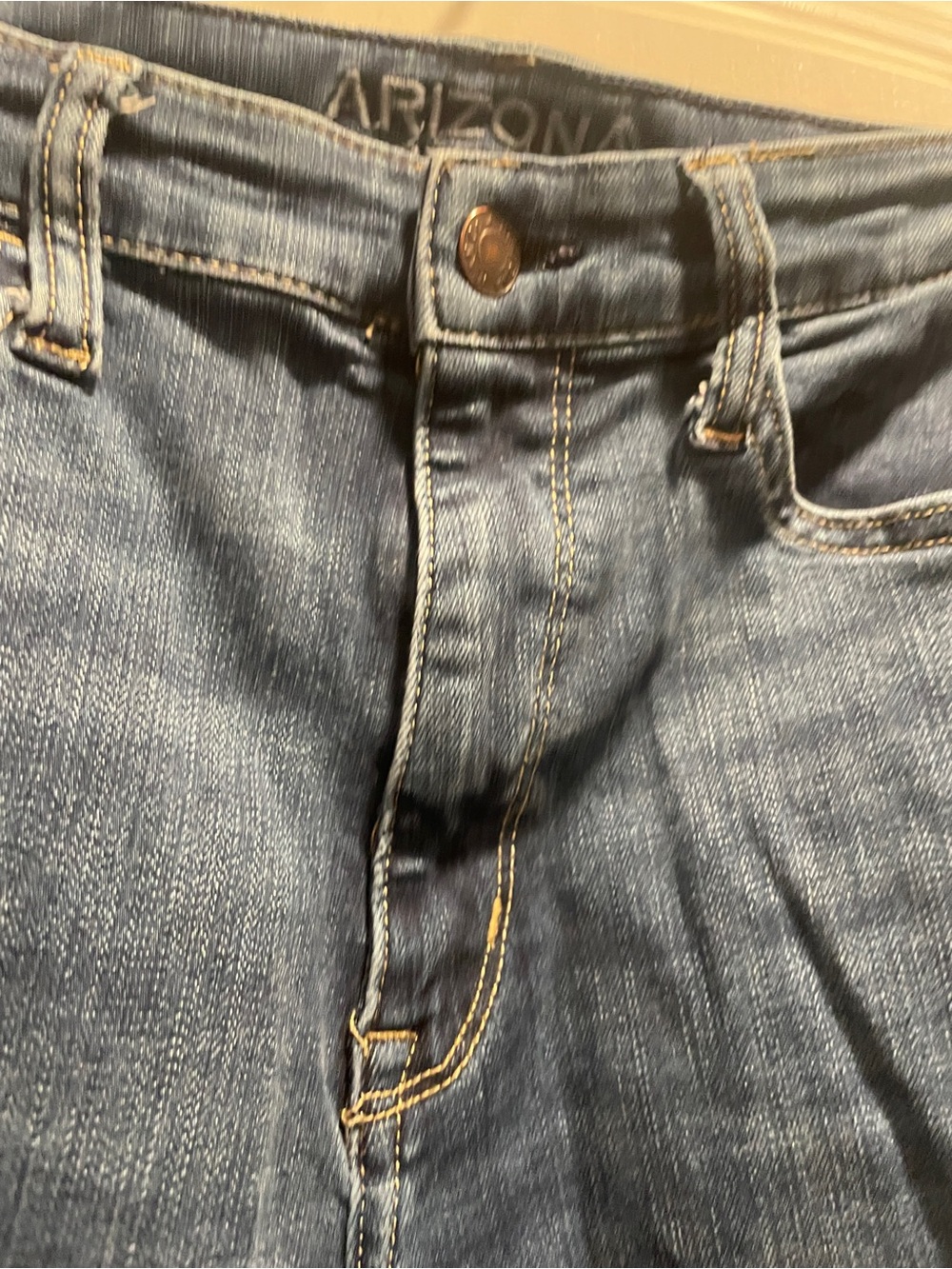 Arizona Jean Co. Dark Wash Denim Jeans size 11 juniors - Picture 4 of 8